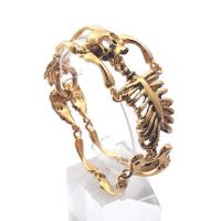 Stainless Steel Jewelry Bracelet, Skeleton, 18K gold plated, different styles for choice & for man, 34mm, Length:Approx 8.27 Inch, Sold By PC