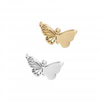 Stainless Steel Animal Pendants 304 Stainless Steel Butterfly plated DIY & hollow Sold By Bag