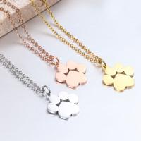 Stainless Steel Jewelry Necklace, 304 Stainless Steel, with 1.97inch extender chain, Claw, plated, for woman, more colors for choice, 14.50x16mm, Length:Approx 15.75 Inch, 5PCs/Bag, Sold By Bag