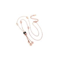 Titanstahl Halskette, plattiert, Modeschmuck, keine, Länge:43 cm, verkauft von PC