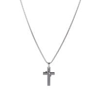 Zinc Alloy Jewelry Necklace Cross fashion jewelry Length 74 cm Sold By PC