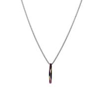 Zinc Alloy Jewelry Necklace colorful plated fashion jewelry Length 74 cm Sold By PC