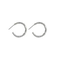 Sterling Silber Schmuck Ohrring, 925er Sterling Silber, plattiert, Koreanischen Stil & für Frau, keine, 2.7mm, 18mm, verkauft von Paar