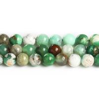 Perles en jade, Australie Jade, Rond, poli, normes différentes pour le choix, vert, Vendu par Environ 14.57 pouce brin
