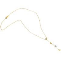 Латунь ожерелье цепь, плакированный настоящим золотом, Мужская, Золотой, 1x1mm, длина:45 см, продается PC