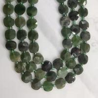 Mischedelstein Perlen, Naturstein, flache Runde, DIY & facettierte, keine, 4x10mm, 32PCs/Strang, verkauft per 38 cm Strang