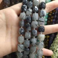 Mixed Gemstone Beads, Natural Stone, Cube, DIY & faceted, more colors for choice, 10mm, Sold Per 38 cm Strand