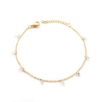Stainless Steel Jewelry Bracelet, plated, for woman & with rhinestone, more colors for choice, Length:Approx 6.69 Inch, Sold By PC