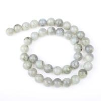 Perles en labradorite, Rond, poli, DIY, couleurs mélangées, Vendu par 39 cm brin
