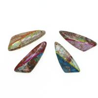 Natural Imperial Jasper Pendants, Impression Jasper, more colors for choice, 41x15x3mm, Sold By PC