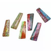 Natural Imperial Jasper Pendants, Impression Jasper, more colors for choice, 41x15x4mm, Sold By PC
