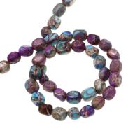 Impression Jasper Beads, DIY, more colors for choice, 6x6x6mm, Sold Per 38 cm Strand