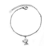 Tibetan Style Bracelet, Deer, fashion jewelry & with rhinestone, Length:19.5 cm, Sold By PC