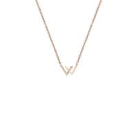 Titanstahl Halskette, plattiert, Modeschmuck & mit Strass, keine, Länge:46 cm, verkauft von PC