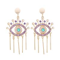 Rhinestone Earring Zinc Alloy plated for woman & with rhinestone nickel lead & cadmium free Sold By Pair