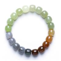 Gemstone Bracelets, Hetian Jade, Unisex & radiation protection, 10mm, Sold By Strand
