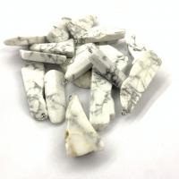 Magnesita pingente, with ferro, Pepitas, polido, branco, 17-24mm, vendido por PC
