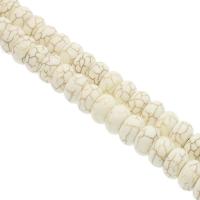 Howlite Beads Abacus polished DIY white Sold Per 38 cm Strand