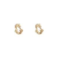 Messing Huggie Hoop Earring, 925 thailand sterling zilver huggie hoepel, echt goud verguld, mode sieraden & voor vrouw, meer kleuren voor de keuze, 12x3mm, Verkocht door pair