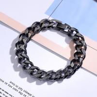 Tibetan Style Bracelet, gun black plated, fashion jewelry, black, Length:17 cm, Sold By PC