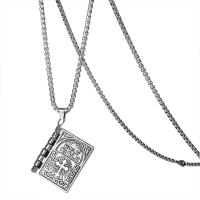 Tibetan Style Jewelry Necklace, Book, plated, fashion jewelry, Length:70 cm, Sold By PC