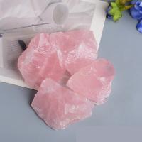 Rose Quartz Decoration, Nuggets, different size for choice, pink, 10Lots/Set, Sold By Set