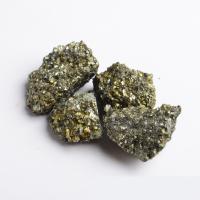 Chalcopyrite Quartz Cluster, pepite, Jaune, 2-4cm, 10/fixé, Vendu par fixé