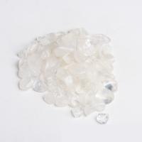 Gemstone Chips, Clear Quartz, Nuggets, different size for choice & no hole, white, 10Lots/Set, Sold By Set