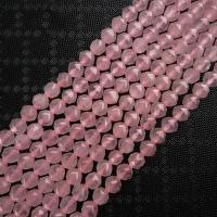 Natural Rose Quartz Beads, Round, polished, Star Cut Faceted & DIY, pink, 8mm, Sold Per 38 cm Strand
