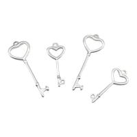 Stainless Steel Pendants Key plated silver color Sold By PC