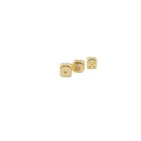 Zinc Alloy Jewelry Beads Square plated DIY golden Sold By PC