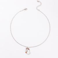 Zinc Alloy Necklace Unisex & Halloween Jewelry Gift & enamel Length 45 cm Sold By PC