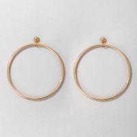 Zinc Alloy Drop Earrings for woman golden Sold By Pair