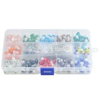 Lampwork Jewelry Finding Set, handmade, multi-colored, 10x13mm, 120PCs/Box, Sold By Box