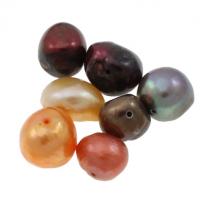Perla Barroca Freshwater, Perlas cultivadas de agua dulce, Pepitas, color mixto, 9-12mm, agujero:aproximado 0.8mm, 100T/Grupo, Vendido por Grupo