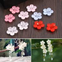 Acrylic Hair Accessories DIY Findings, Flower, more colors for choice, 22mm, Sold By PC
