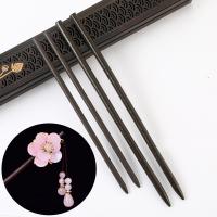 Hair Stick Findings, Wood, DIY & different styles for choice, black, Sold By PC
