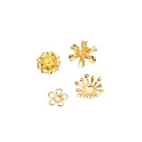 Brass Bead Cap, Flower, plated, DIY & different styles for choice, nickel, lead & cadmium free, Sold By PC