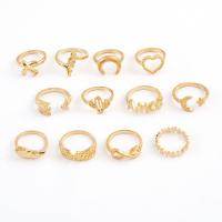 Tibetan Style Ring Set, 12 pieces & fashion jewelry & for woman, more colors for choice, Sold By Set