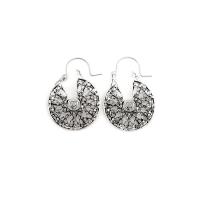 Boucles d'oreilles en alliage de zinc, bijoux de mode & pour femme, 42x37mm, Vendu par paire
