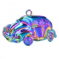 سيارة على شكل سبائك الزنك المعلقات, الملونة مطلي, مجوهرات الموضة, متعددة الألوان, 39x27mm, طول 50 سم, تباع بواسطة PC