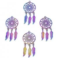 Zinc Alloy Pendants Dream Catcher colorful plated fashion jewelry multi-colored Length 50 cm Sold By PC