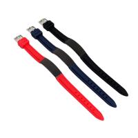 Bracelets en silicone, avec Acier titane, Placage, teints & unisexe, plus de couleurs à choisir, Longueur Environ 9.25 pouce, Vendu par PC