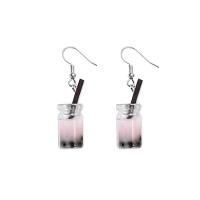 Earring Jewelry Zinc Alloy with Plastic for woman Sold By Pair