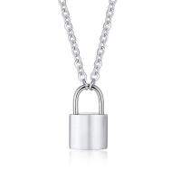 Stainless Steel Jewelry Necklace Lock for woman original color Length Approx 18.9 Inch Sold By PC