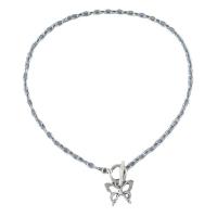 Zinc Alloy smykker halskæde, Butterfly, mode smykker & for kvinde, oprindelige farve, Længde 16.54 inch, Solgt af PC