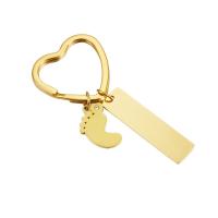 Stainless Steel Key Clasp, plated, fashion jewelry, more colors for choice, Sold By PC