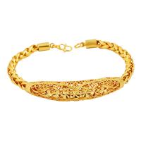 Brass Bracelet & Bangle, gold color plated, fashion jewelry, golden, Sold By PC