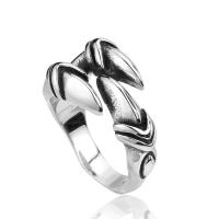 Stainless Steel Cuff Finger Ring, Claw, vintage & different size for choice & for man, 24x14.20x5.50mm, US Ring Size:8-10, Sold By PC