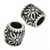 Stainless Steel Large Hole Beads, polished, 9x9x9mm, Hole:Approx 5mm, Sold By PC